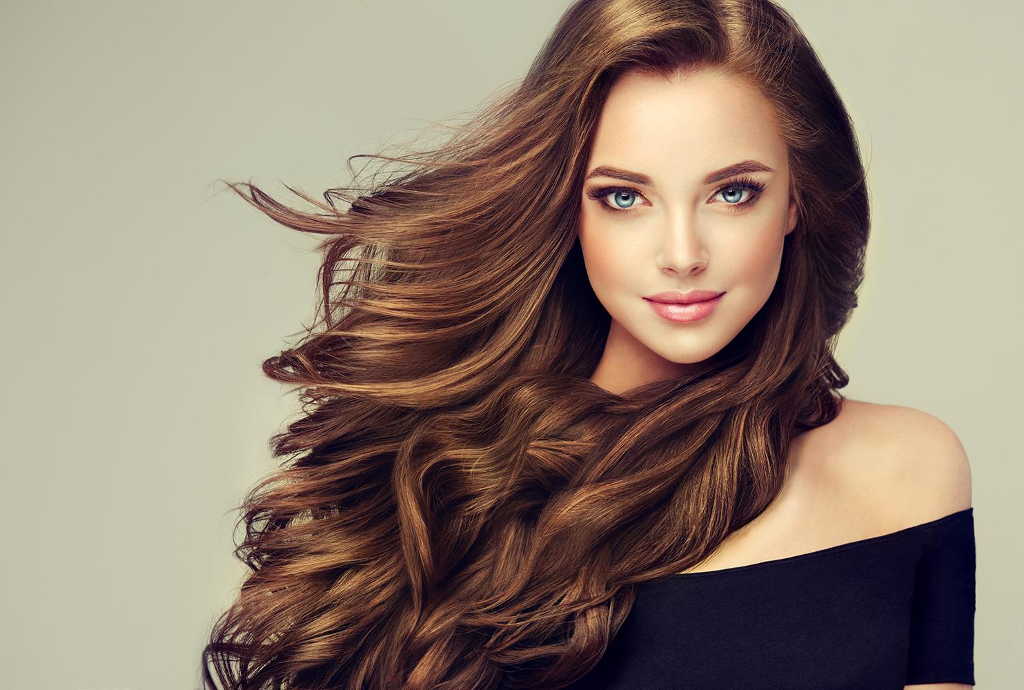Brünette Haare
